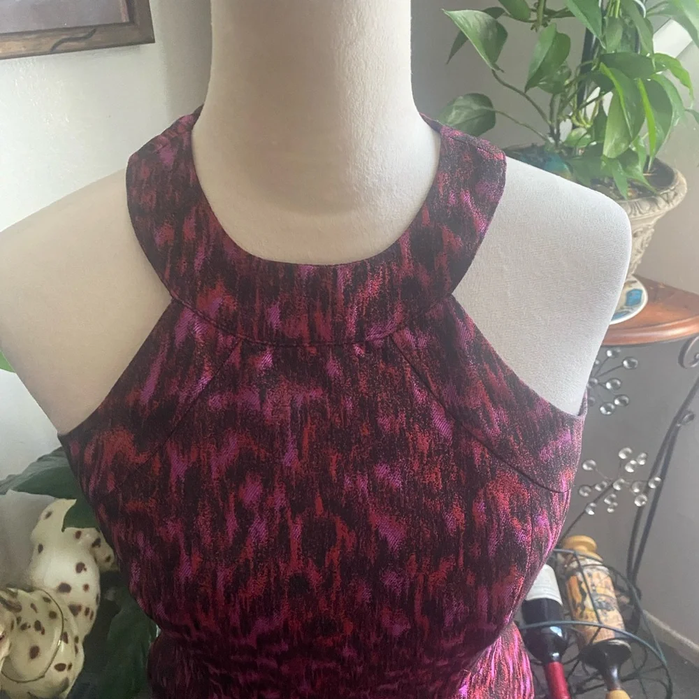 Calvin Klein Pink and Black Mini Dress Size 2 - Picture 2 of 3